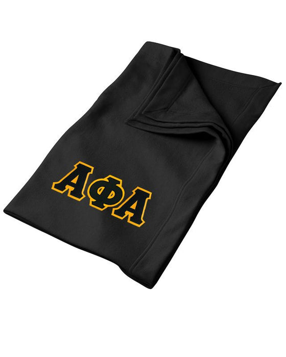 Alpha Phi Alpha Greek Twill Lettered Sweatshirt Blanket