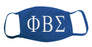 Phi Beta Sigma Face Mask With Big Greek Letters