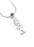 Alpha Xi Delta Sterling Silver Lavaliere Pendant with Swarovski Crystal
