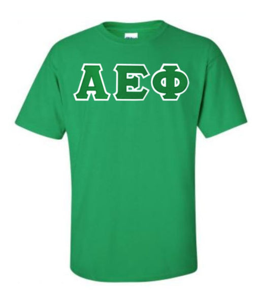 Alpha Epsilon Phi Lettered T Shirt