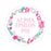 Alpha Epsilon Phi Floral Wreath Sticker