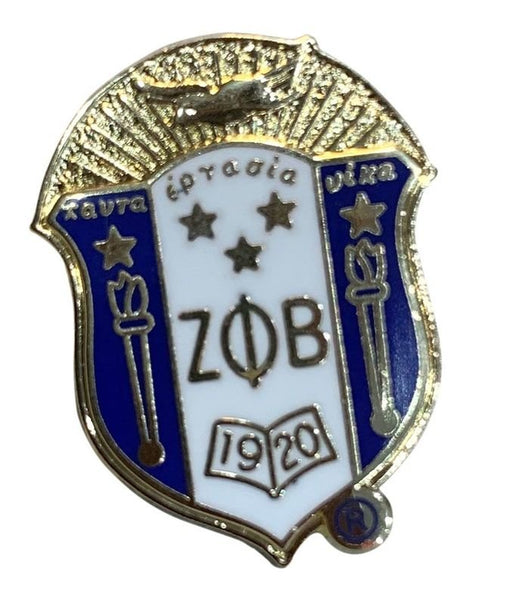 Zeta Phi Beta Shield Pin