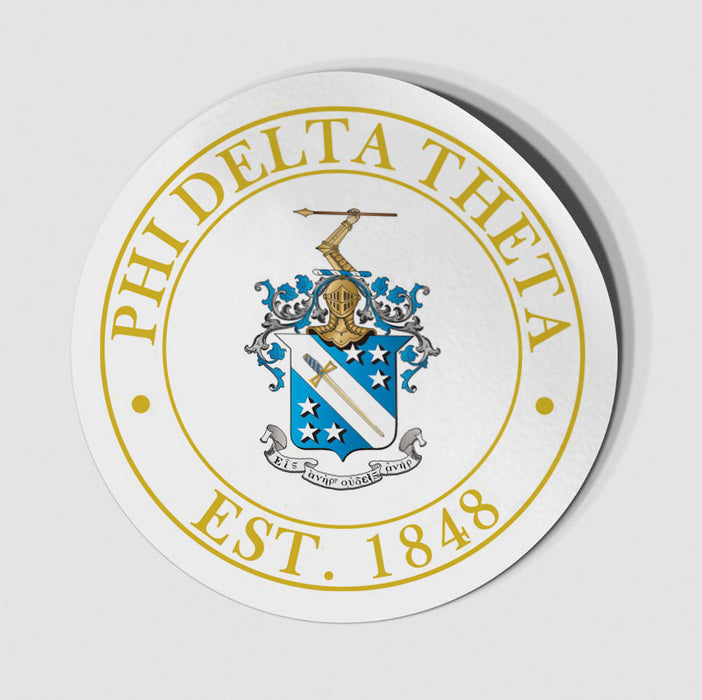 Phi Delta Theta Circle Crest Decal