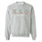 Kappa Alpha Theta Crewneck Letters Sweatshirt with Custom Embroidery