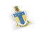 Alpha Tau Omega Die Cut Crest Decal