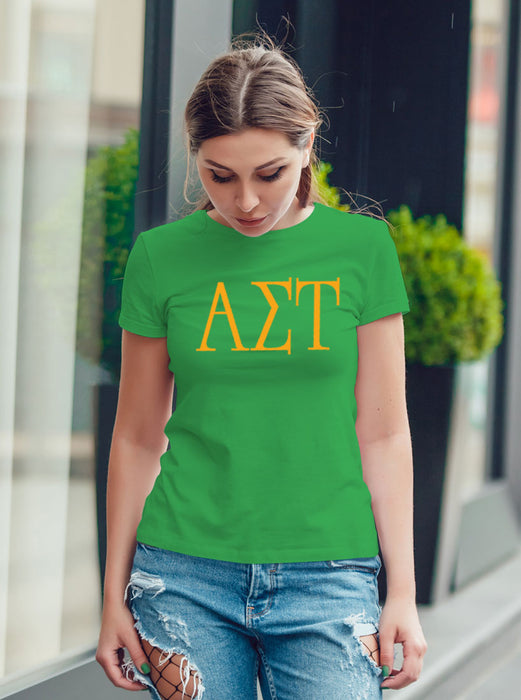 Alpha Sigma Tau University Letter T-Shirt