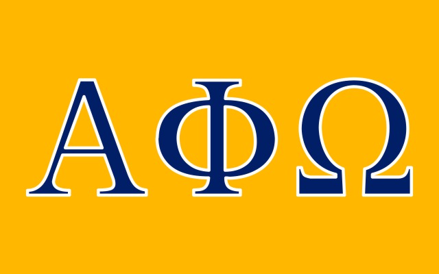 Alpha Phi Omega Fraternity Flag Sticker