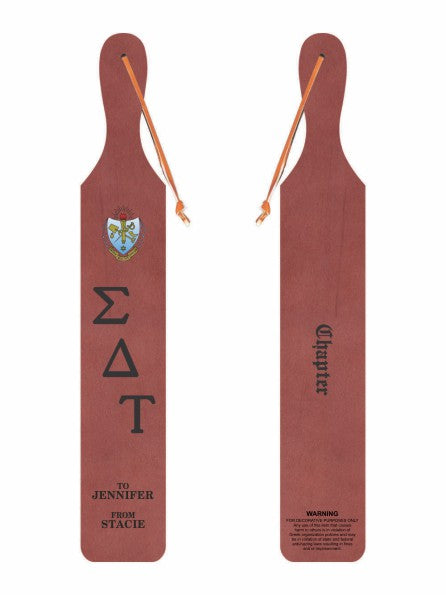 Sigma Delta Tau Traditional Paddle