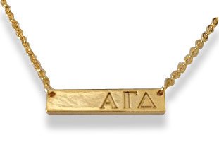 Alpha Gamma Delta Bar Necklace