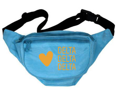 Delta Delta Delta Heart Fanny Pack