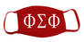 Phi Sigma Phi Face Mask With Big Greek Letters