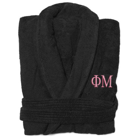 Phi Mu Greek Letter Bathrobe
