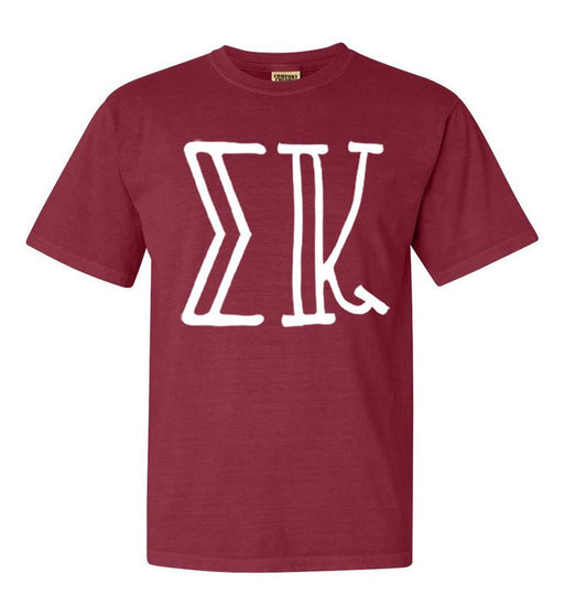 Sigma Kappa Comfort Colors Greek Letter Sorority T-Shirt