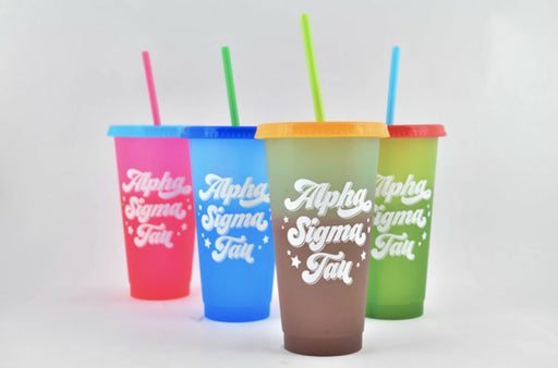 Alpha Sigma Tau Color Changing Cups (Set of 4)