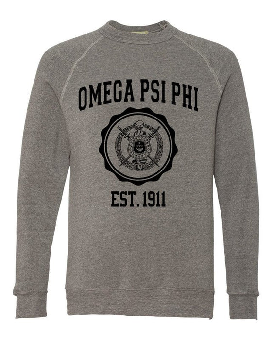 Omega Psi Phi Alternative Eco Fleece Champ Crewneck Sweatshirt