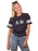 Alpha Phi Unisex Jersey Football Tee with Sewn-On Letters