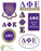 Delta Phi Epsilon Traditional Decal Set