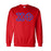 Chi Phi Classic Colors Sewn-On Letter Crewneck