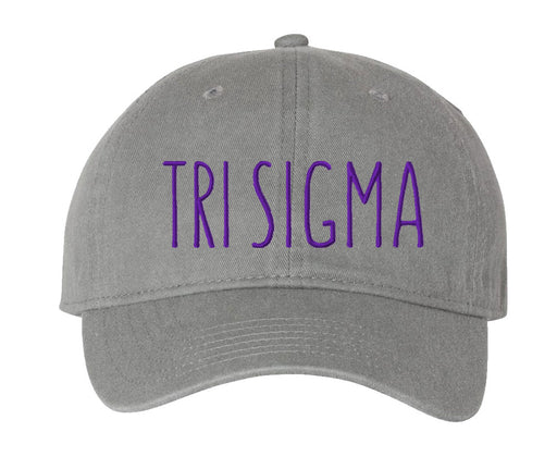 Sigma Sigma Sigma Comfort Colors Nickname Hat
