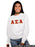 Alpha Sigma Alpha Classic Colors Sewn-On Letter Crewneck