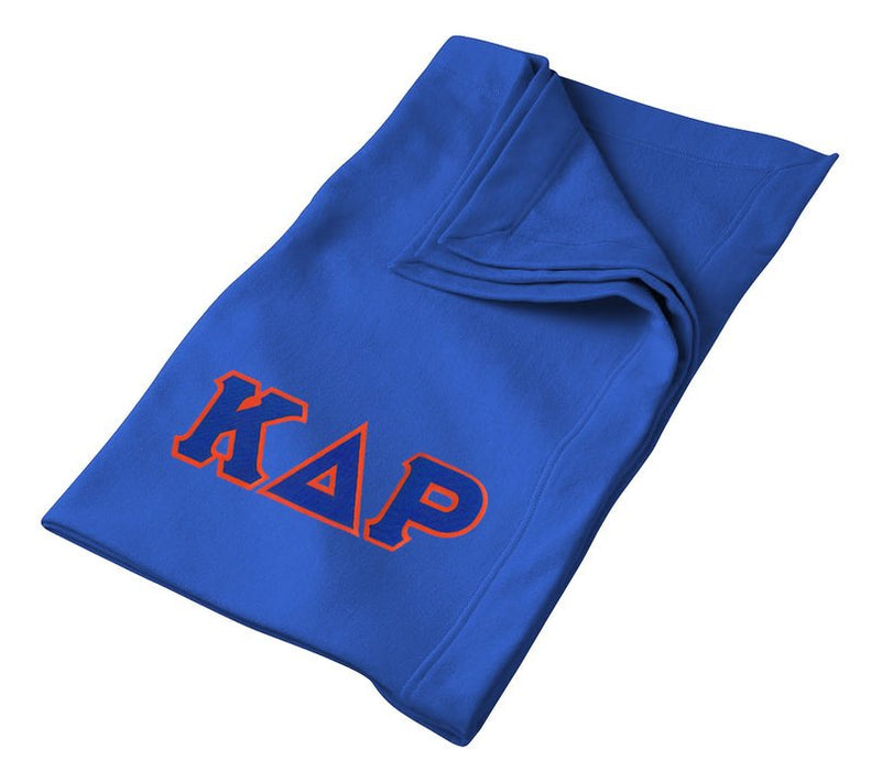 Kappa Delta Rho Greek Twill Lettered Sweatshirt Blanket