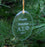 Alpha Sigma Phi Engraved Glass Ornament