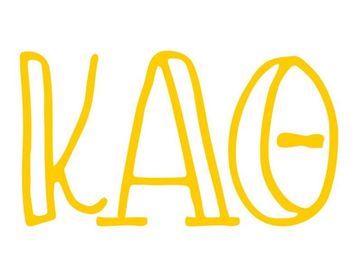 Kappa Alpha Theta Inline Greek Letter Sticker - 2.5