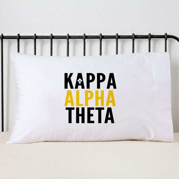 Kappa Alpha Theta Sorority Pillowcase