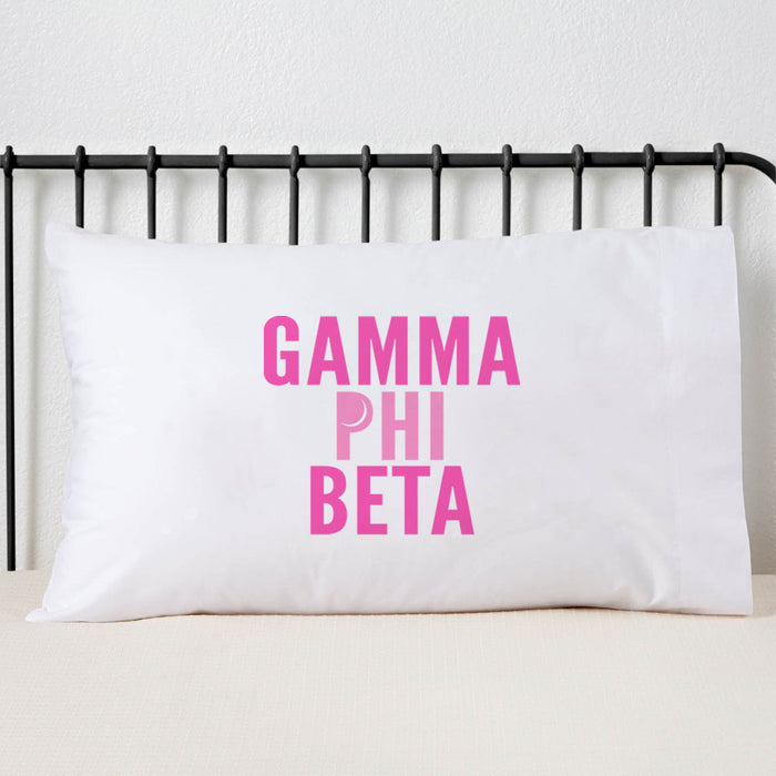 Gamma Phi Beta Sorority Pillowcase