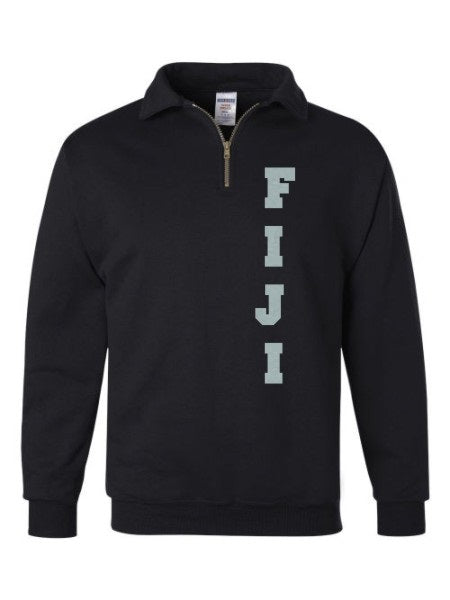 Phi Gamma Delta Quarter-Zip with Sewn-On Letters