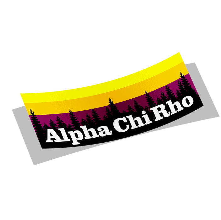 Alpha Chi Rho Mountains Decal