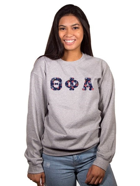 Theta Phi Alpha Crewneck Letters Sweatshirt
