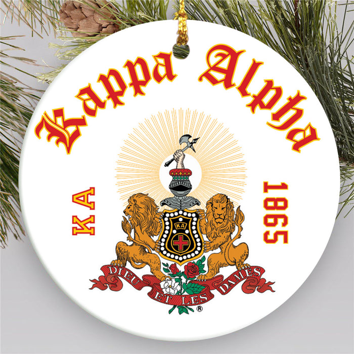 Kappa Alpha.jpg Round Crest Ornament