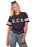 Epsilon Sigma Alpha Unisex Jersey Football Tee with Sewn-On Letters