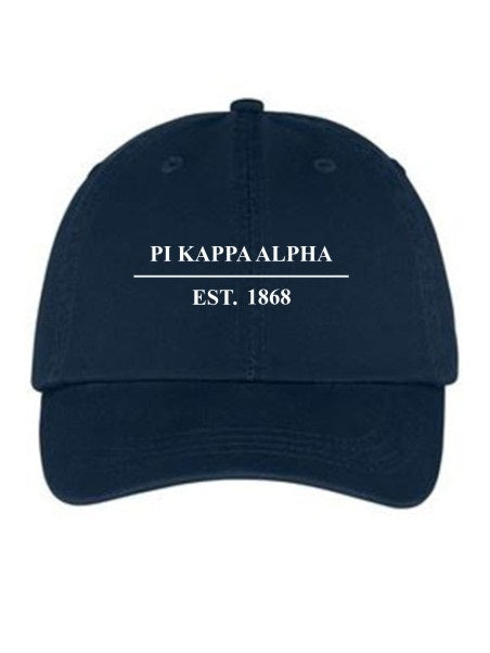 Pi Kappa Alpha Line Year Embroidered Hat