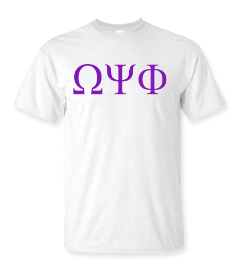 Omega Psi Phi Letter T-Shirt