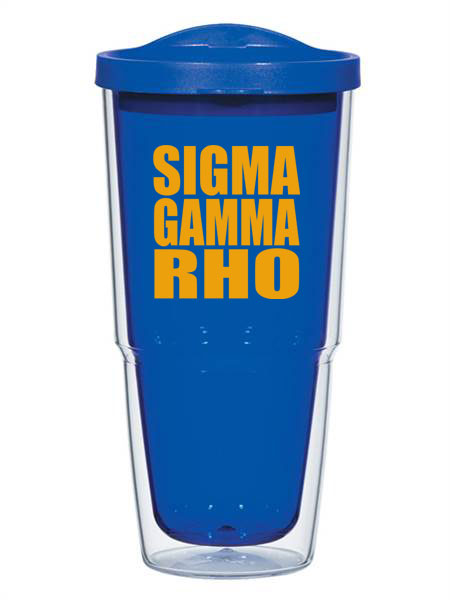 Sigma Gamma Rho 24oz Biggie Impact Tumbler with Lid