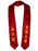 Alpha Omega Epsilon Vertical Grad Stole with Letters & Year