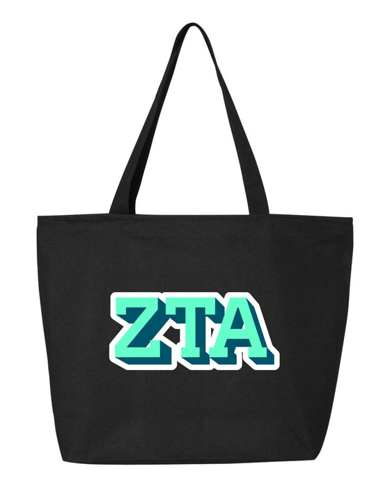 Zeta Tau Alpha 3D Tote Bag