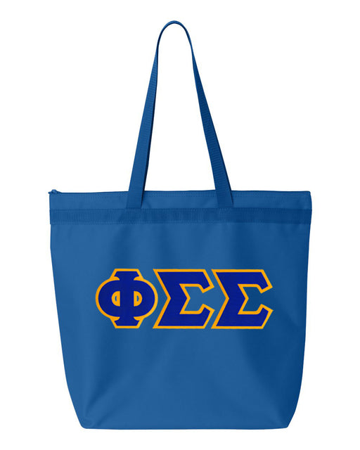Phi Sigma Sigma Greek Lettered Game Day Tote