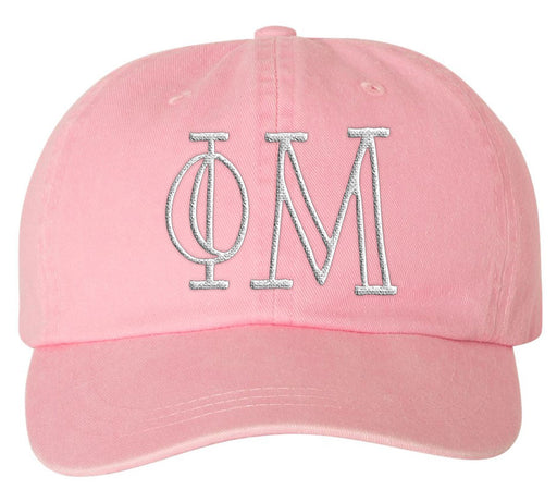 Phi Mu Sorority Greek Carson Embroidered Hat
