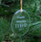 Pi Beta Phi Engraved Glass Ornament