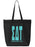 Sigma Delta Tau Impact Letters Zippered Poly Tote