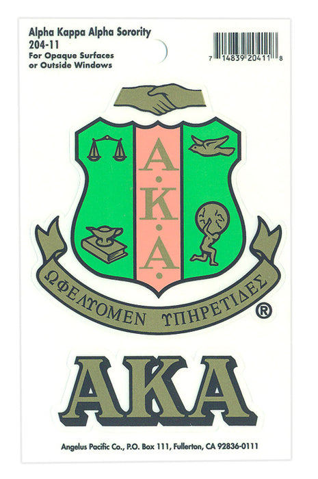 Alpha Kappa Alpha Crest Decals Crest Decal