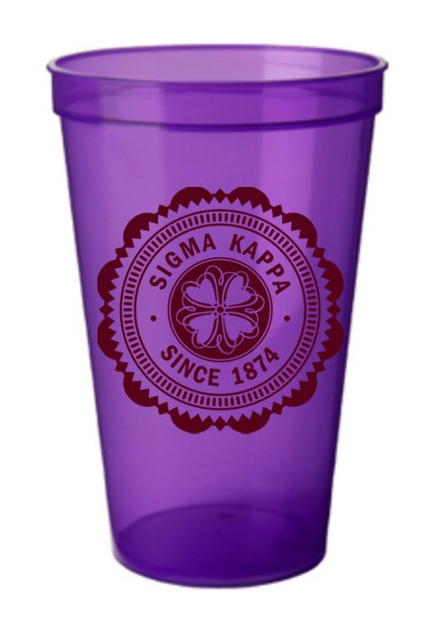 Sigma Kappa Classic Oldstyle Giant Plastic Cup