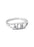 Alpha Omicron Pi Sterling Silver Ring with Lab Created Clear Diamond