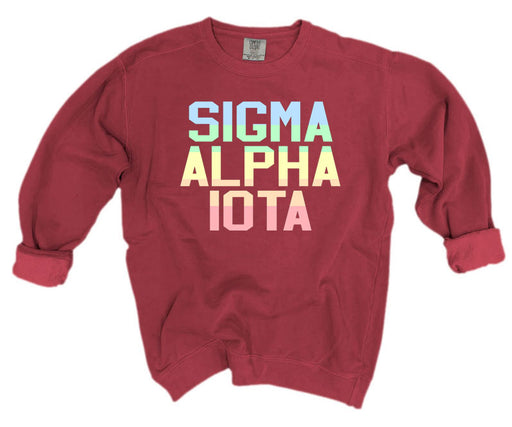 Sigma Alpha Iota Comfort Colors Pastel Sorority Sweatshirt
