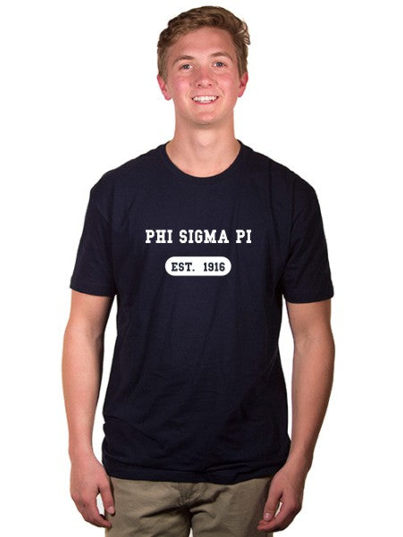 Phi Sigma Pi Year Established Jersey Tee