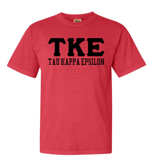 Tau Kappa Epsilon Custom Comfort Colors Greek T-Shirt