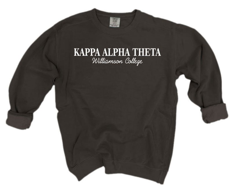Kappa Alpha Theta Comfort Colors Script Sorority Sweatshirt